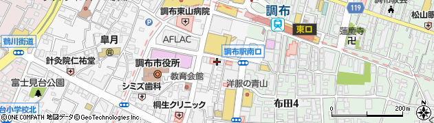 横浜銀行調布駅南口 ＡＴＭ周辺の地図