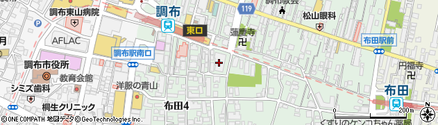 横浜銀行調布支店周辺の地図