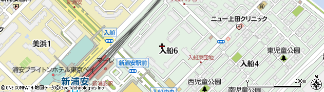 千葉県浦安市入船6丁目周辺の地図