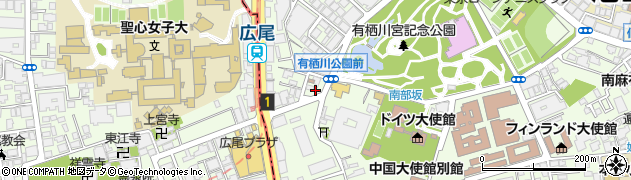 セガフレード・ザネッティ・エスプレッソ広尾店周辺の地図