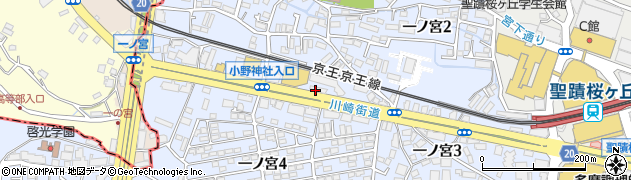 伝説のすた丼屋 聖蹟桜ヶ丘店周辺の地図