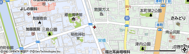 敦賀モータープール周辺の地図