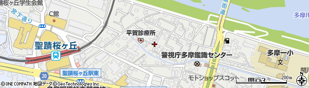 東京都多摩市関戸2丁目周辺の地図