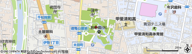 山梨県甲府市太田町周辺の地図
