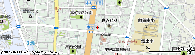 福井県敦賀市本町周辺の地図