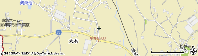 千葉県山武市大木周辺の地図