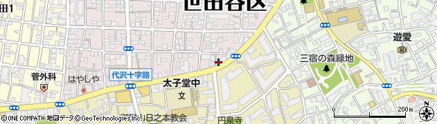 東京都世田谷区代沢4丁目1周辺の地図