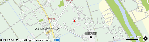 千葉県横芝光町（山武郡）栗山周辺の地図