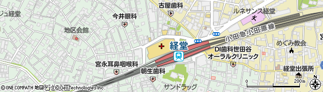 ほけん百花　経堂コルティ店周辺の地図