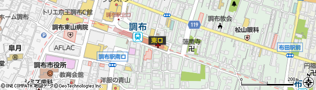 成城石井トリエ京王調布店周辺の地図