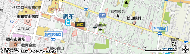 東京都調布市布田1丁目51周辺の地図