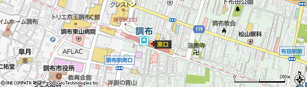 とんかつ まい泉 トリエ京王調布店周辺の地図