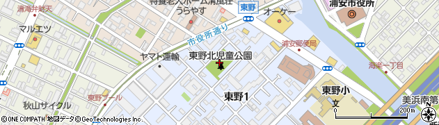 東野北児童公園周辺の地図