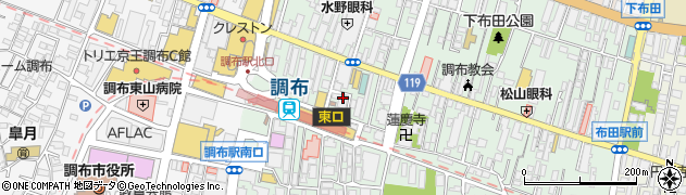 ビッグエコー BIG ECHO 調布東口駅前店周辺の地図