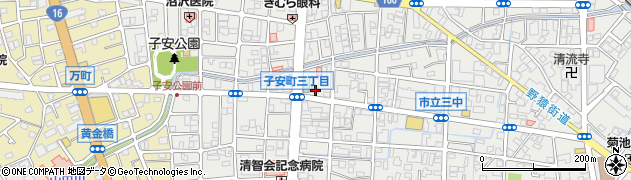 東京都八王子市子安町3丁目5-3周辺の地図