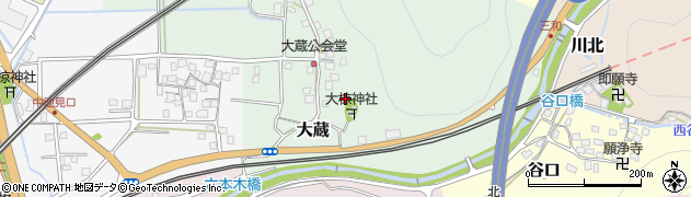 福井県敦賀市大蔵周辺の地図