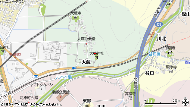 〒914-0018 福井県敦賀市大蔵の地図