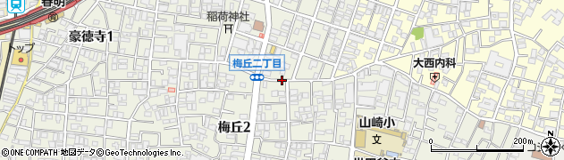 東京都世田谷区梅丘周辺の地図