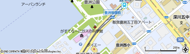 東京都江東区豊洲2丁目3周辺の地図