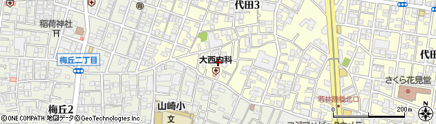 東京都世田谷区代田3丁目10周辺の地図