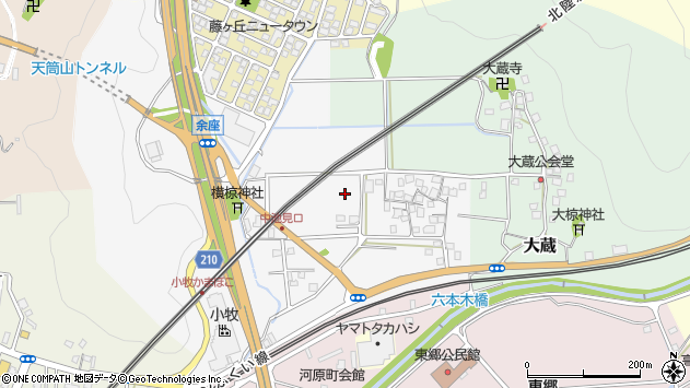 〒914-0016 福井県敦賀市余座の地図