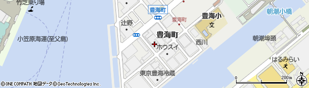 東京都中央区豊海町周辺の地図