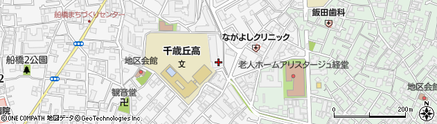 東京都世田谷区船橋3丁目5周辺の地図
