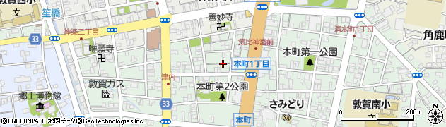 福井県敦賀市本町1丁目周辺の地図