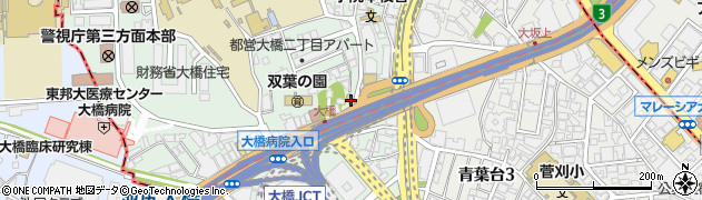 東京都目黒区大橋2丁目16-17周辺の地図