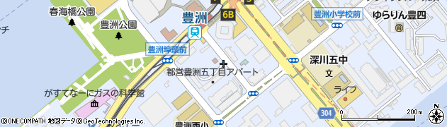 東京都江東区豊洲5丁目周辺の地図