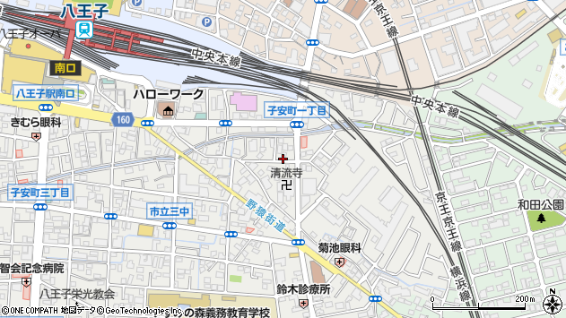 〒192-0904 東京都八王子市子安町の地図