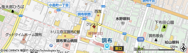 パルコ調布飲食店街日本料理天濱周辺の地図