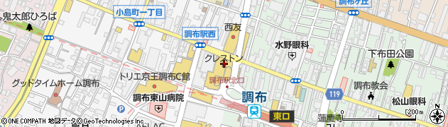 北野エース調布パルコ店周辺の地図