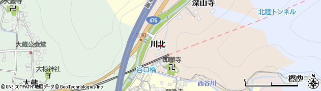 福井県敦賀市川北周辺の地図