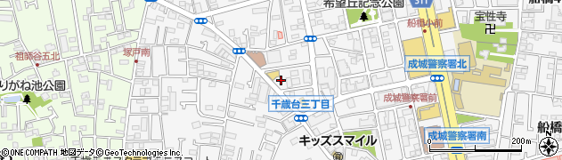 東京都世田谷区千歳台周辺の地図