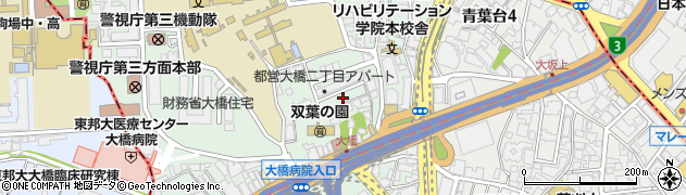 東京都目黒区大橋2丁目14周辺の地図