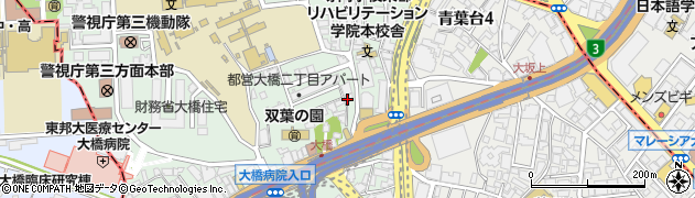 東京都目黒区大橋2丁目15周辺の地図