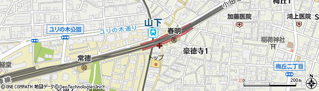 ファミリーマート豪徳寺駅前店周辺の地図