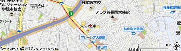 東京都渋谷区南平台町17周辺の地図