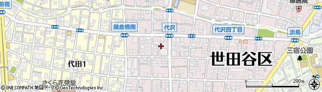 東京都世田谷区代沢4丁目27周辺の地図