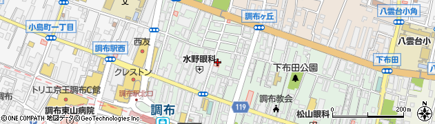 東京都調布市布田1丁目24周辺の地図