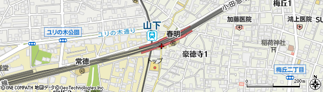 セブンイレブン小田急豪徳寺店周辺の地図