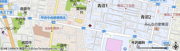 セブンイレブン甲府青沼１丁目店周辺の地図