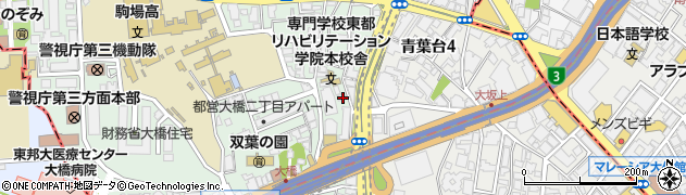 東京都目黒区大橋2丁目4-4周辺の地図