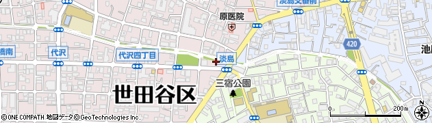 東京都世田谷区代沢4丁目35周辺の地図