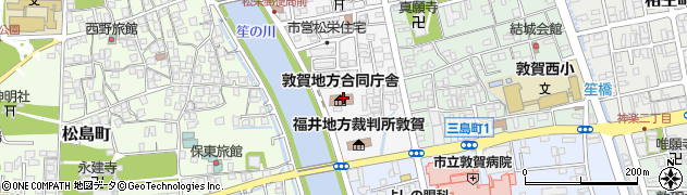 福井地方検察庁　敦賀支部周辺の地図