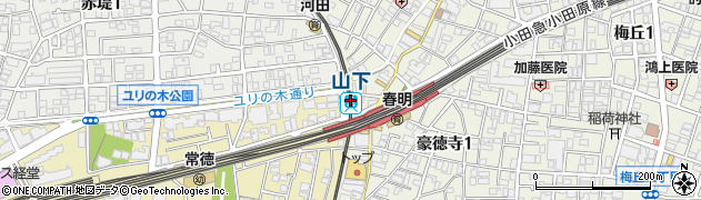 東京都世田谷区周辺の地図