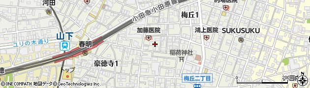 東京都世田谷区梅丘1丁目57周辺の地図