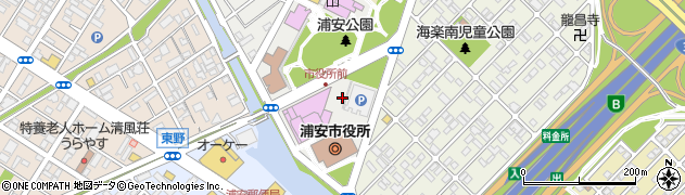 浦安市役所企画部　広聴広報課相談専用周辺の地図