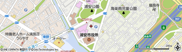 株式会社京葉銀行　浦安支店浦安市役所派出所周辺の地図